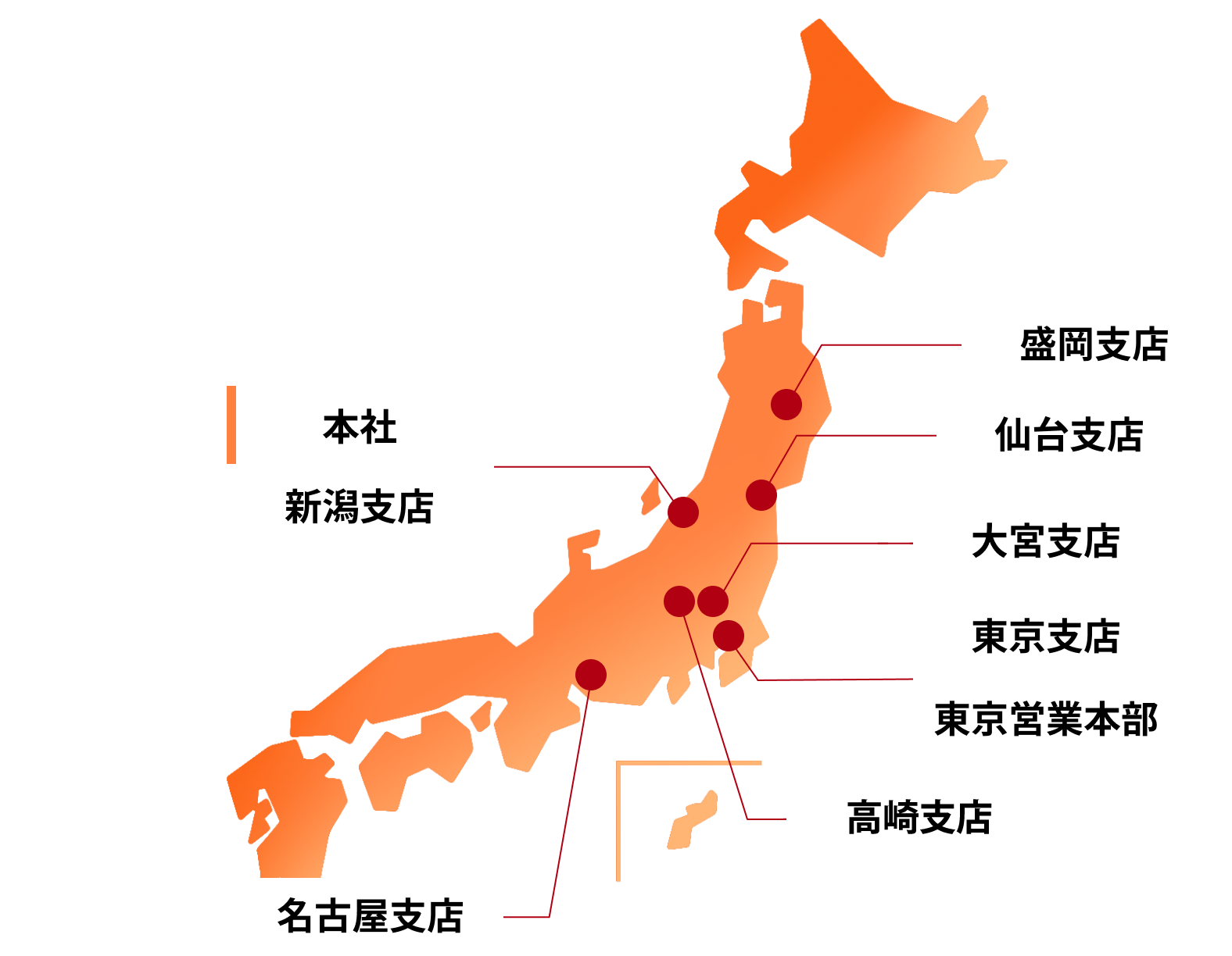 地図　本店　支店